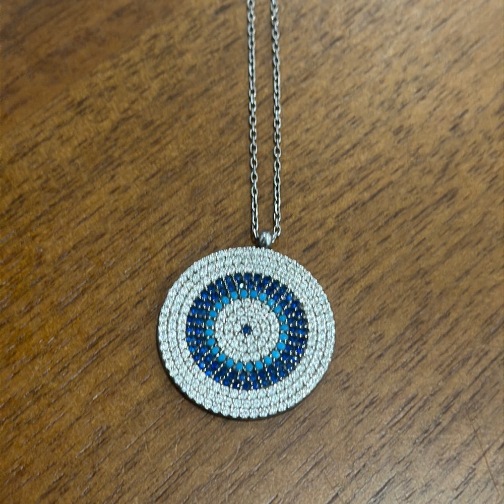 Made in Greece Evil Eye Necklace - costume jewelry